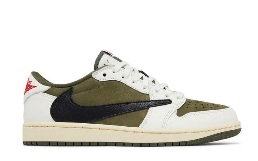 Mens Travis Scott x Jordan 1 Retro Low OG SP “Medium Olive”