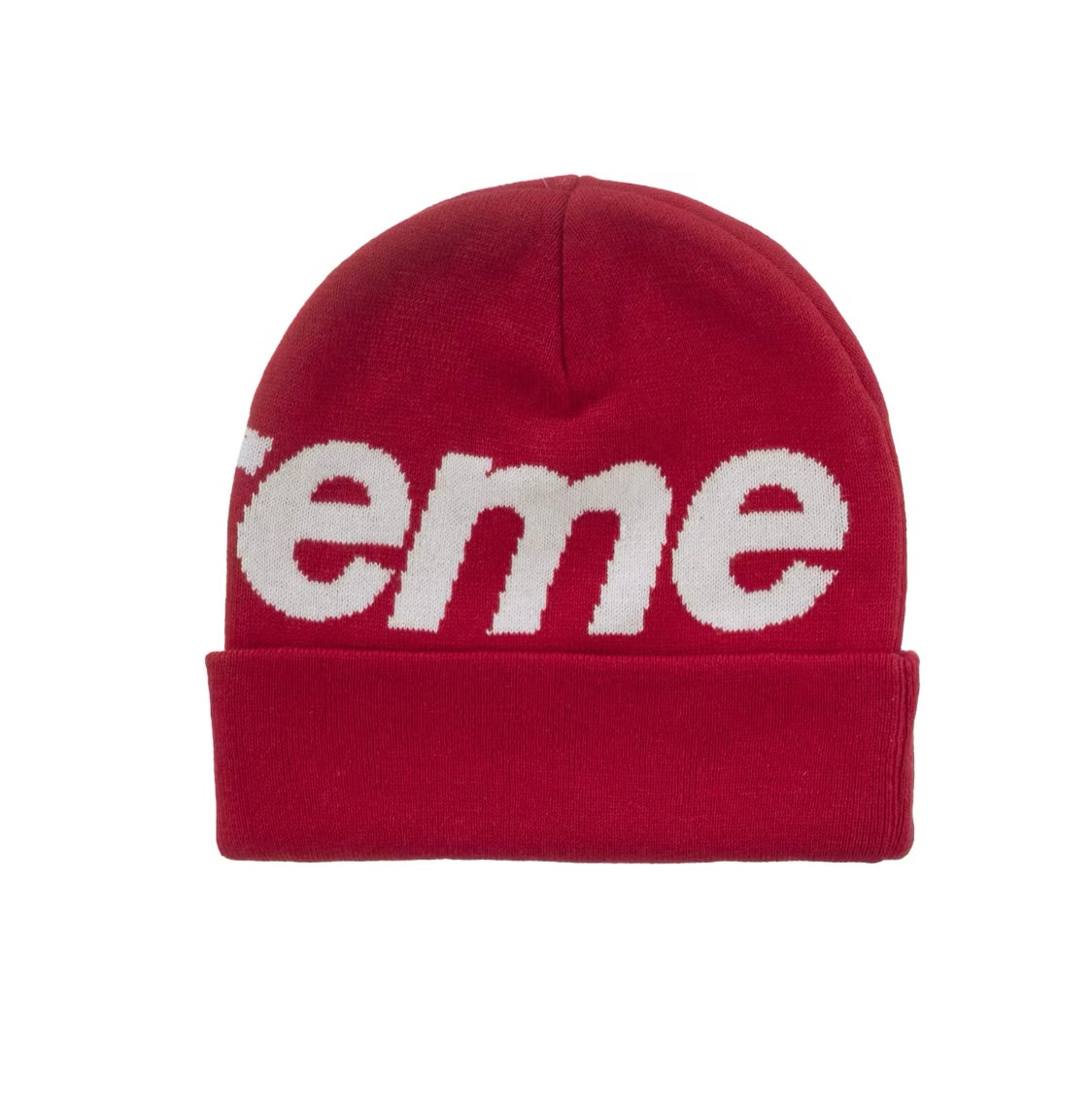 Supreme Big Logo Beanie “Red”