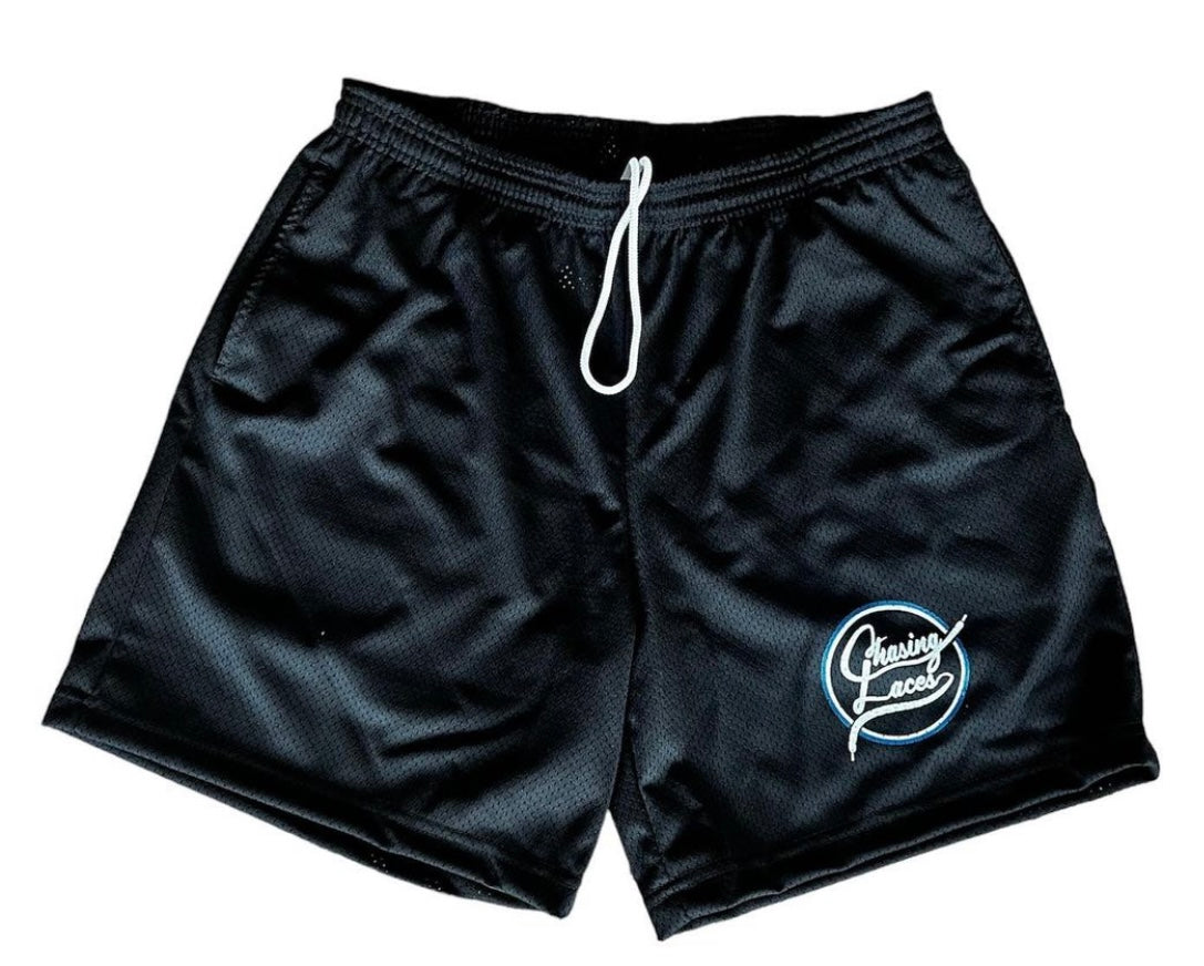 Chasing Laces Mesh Shorts “Black”