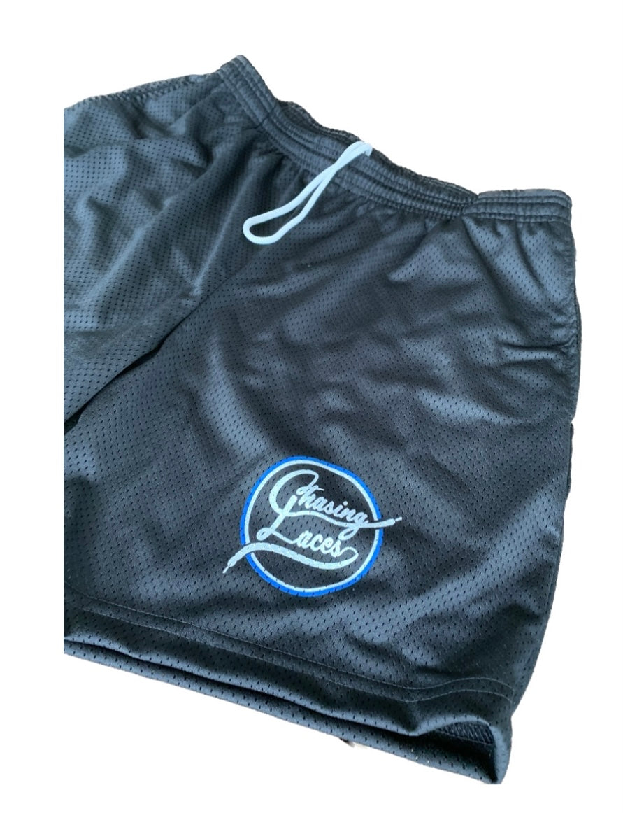 Chasing Laces Mesh Shorts “Black”