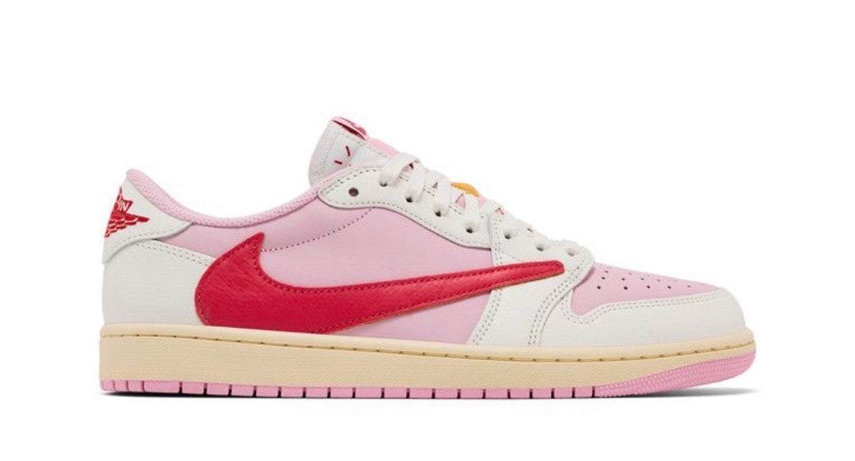 Mens Travis Scott x Jordan Retro 1 Low OG “Sail Tropical Pink”