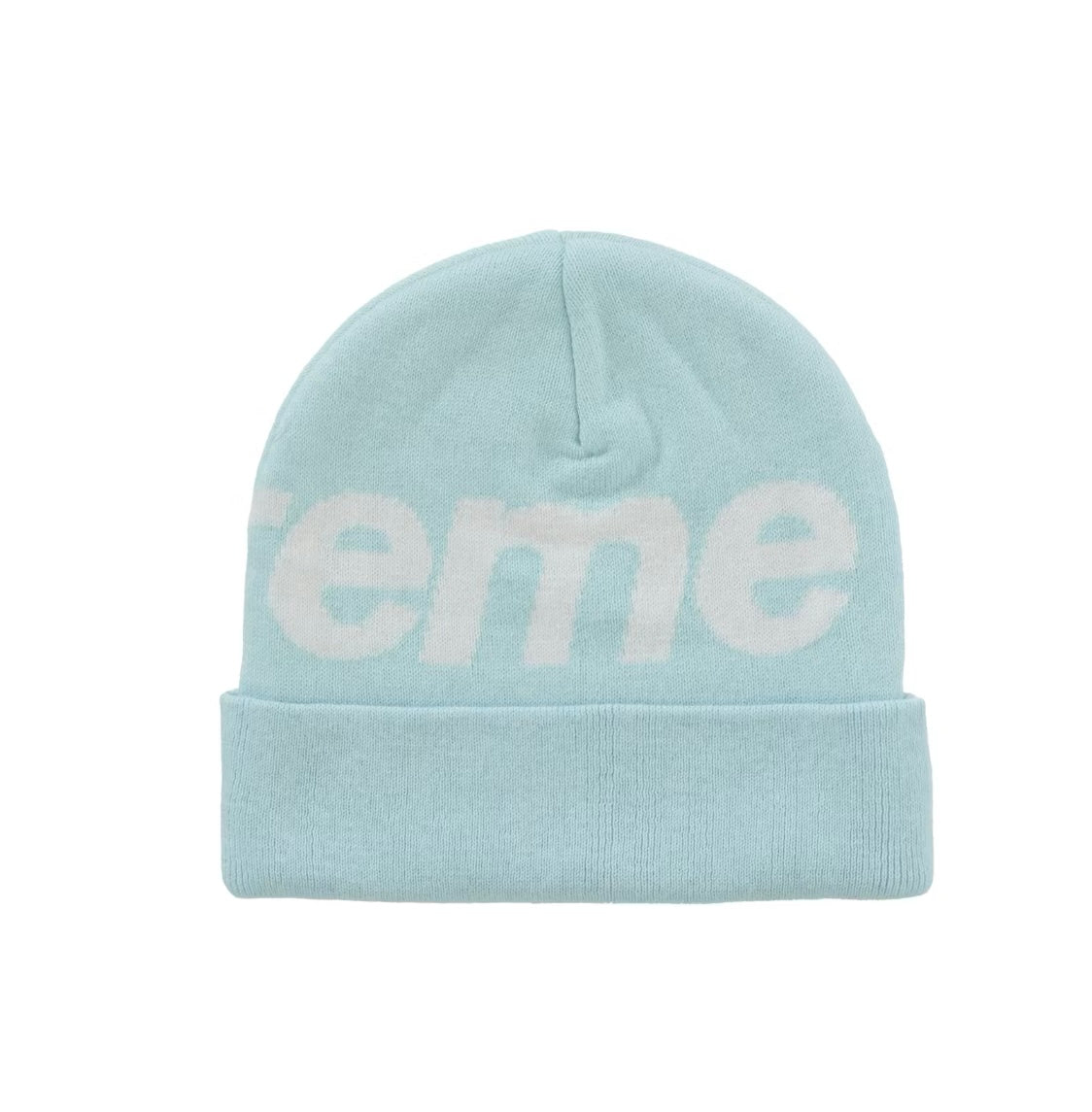 Supreme Big Logo Beanie “Light Blue”