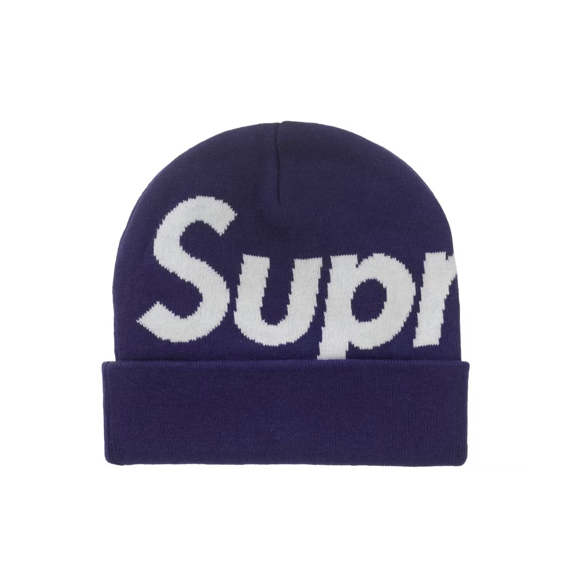 Supreme Big Logo Beanie “Purple”
