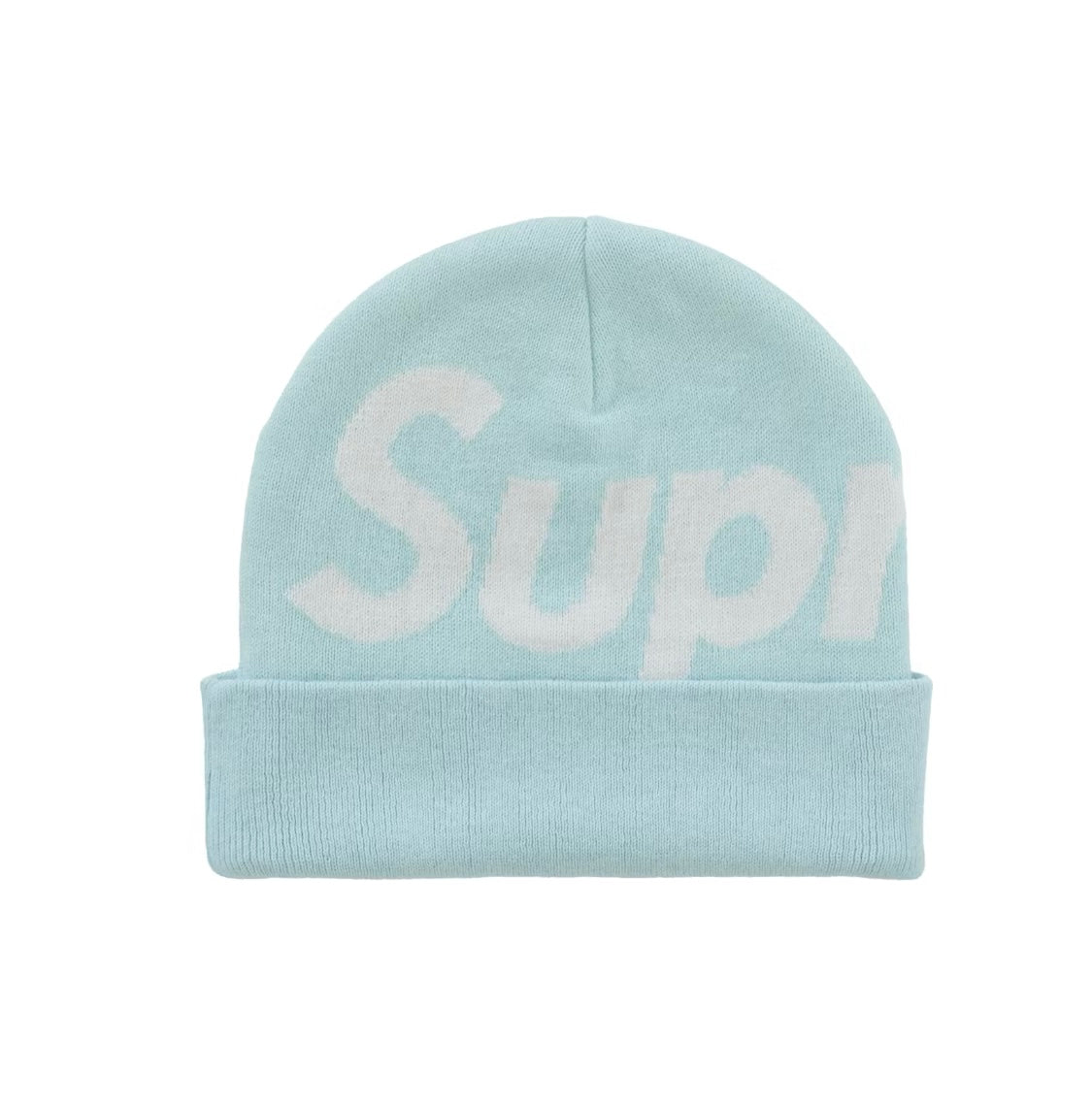 Supreme Big Logo Beanie “Light Blue”