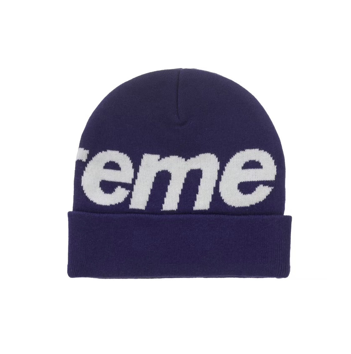 Supreme Big Logo Beanie “Purple”