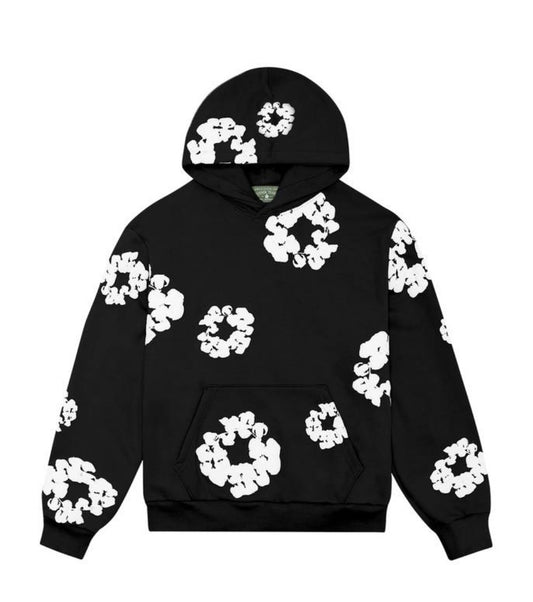 Denim Tears The Cotton Wreath Hoodie “Black”